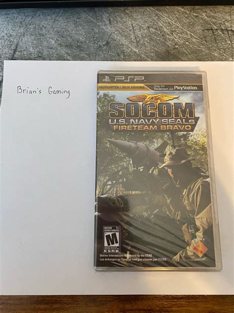 SOCOM US Navy Seals Fireteam Bravo New Item Box And Manual PSP