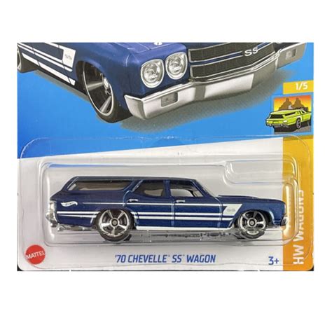 Carrinho miniatura hot wheels 70 chevelle ss wagon hw wagons 1 5 escala 1 64 em Promoção