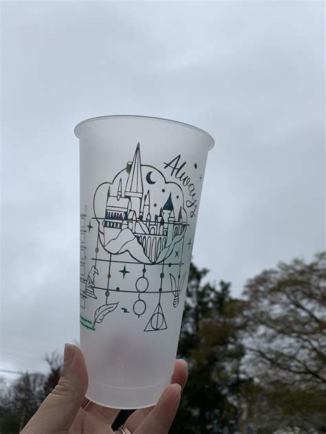 Harry Potter World Themed Venti Iced Cup Etsy With Images Harry