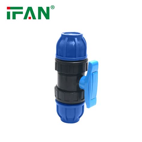 Ifan Connect Pipe Fittings Pe Plastic Fitting Hdpe Pp Ball Valve Hdpe