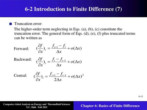 Ppt Chapter 6 Basics Of Finite Difference Powerpoint Presentation Free Download Id 3214969