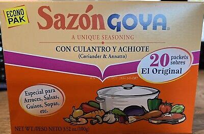 Goya Sazon Seasoning Coriander Annatto Pack Ebay