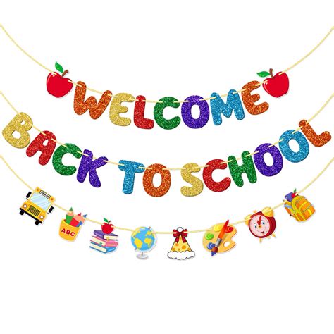 Buy Welcome Back To School Banner Welcome Back Sign First Day At