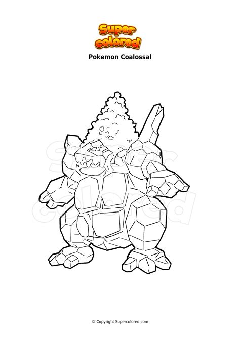 Coalossal Coloring Pages - Free Pokemon Coloring Pages Printables