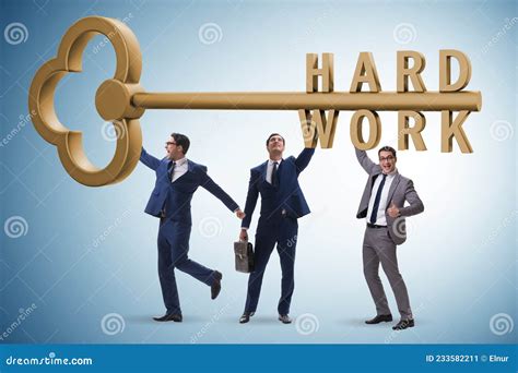 Concepto De Trabajo Duro Con Los Principales Y Los Empresarios Imagen