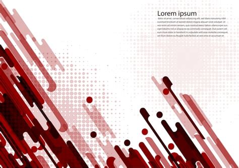 Premium Vector Red Color Geometric Abstract Background