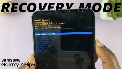 Someone Is Holding Up Their Samsung Galaxy S Recovery Mode