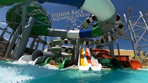 Aquapolis Athens Speeder Race Bodyslide Right 360 VR POV Onride