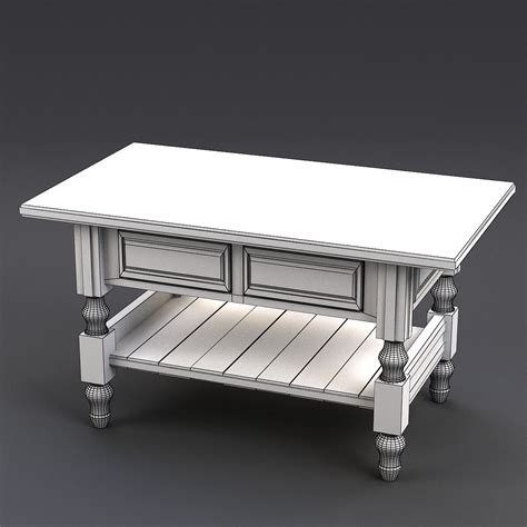 Old Table 3d Model 12 Max Obj Fbx Free3d