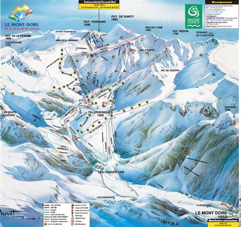 Le Mont Dore Ski Resort Guide Lagenkarte Le Mont Dore Ski Urlaub