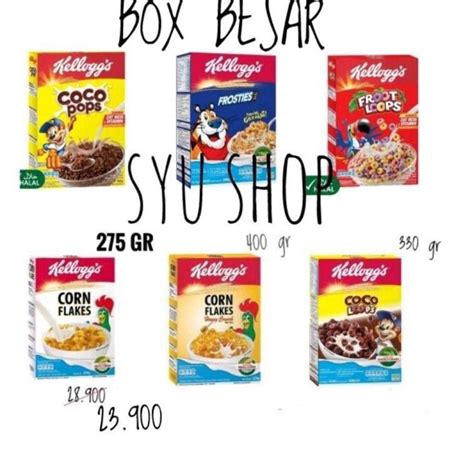 Jual ル Kelloggs kellogs froot loops frosties coco loops pops corn