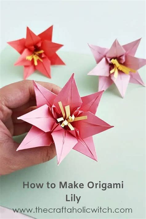 How To Make Origami Lily Flower With Video Instructions In 2022