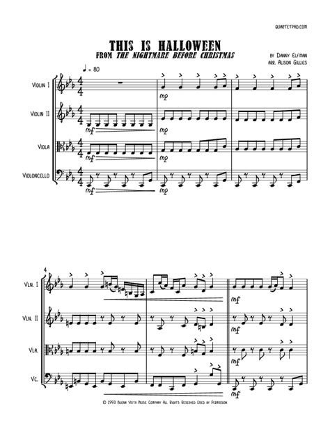 This Is Halloween Arr Alison Gillies By Danny Elfman Sheet Music For