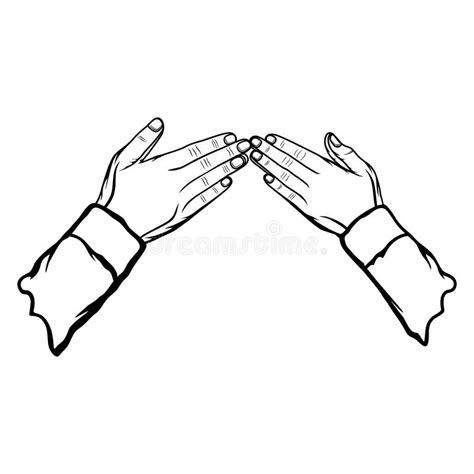 Two Hands Shaking Hands Vector Illustration Haking Hands Is Disgusting