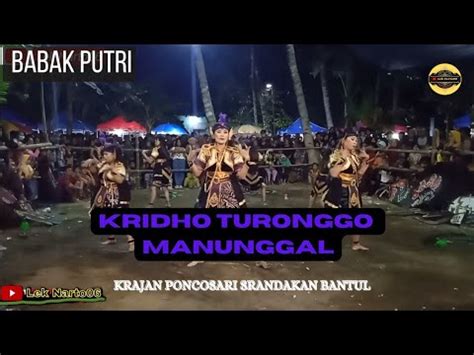 Jathilan Kridho Turonggo Manunggal Babak Putri Andara Lokasi Krajan