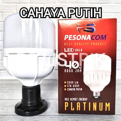 Jual Bohlam Bola Lampu Led Jumbo Super Terang Watt W Watt Lampu