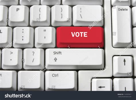 Voting Concept Keyboard Stock Photo 114707911 | Shutterstock