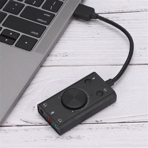 HURRISE Carte Son External Sound Card USB Audio Adapter External