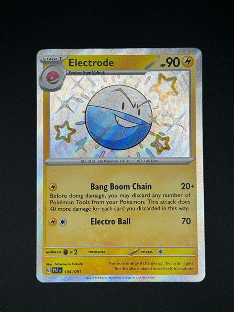 Pok Mon Tcg Electrode Scarlet Violet Paldean Fates Holo