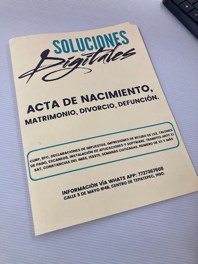 Actas De Nacimiento Matrimonio Divorcio Y Defuncion