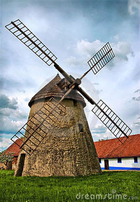 Uniquewindmills Vintage Windmil In Kuzelov Southern Moravia Czech Republic Windmill Old