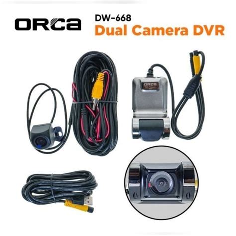 Jual Kamera Dvr Depan Belakang Head Unit Android Orca Camera Dvr Dw 668