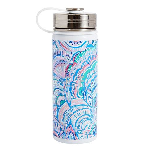 Lilly Pulitzer Happy As A Clam Backpack And Slim Water Bottle Bundle