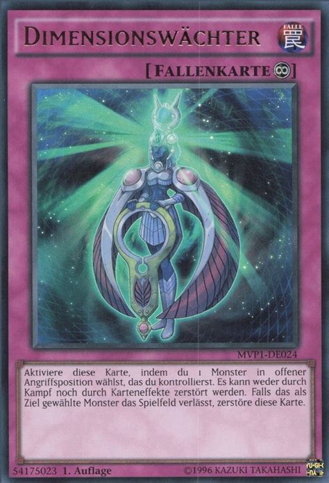 Recollectibles Sammelkarte Yugioh Karte Dimensionswächter V1 Deutsch