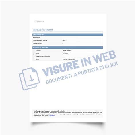 Rintraccio Autoveicoli Per Targa Visure In Web