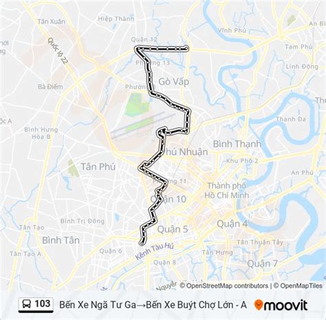 103 Route Schedules Stops And Maps Bến Xe Ngã Tư Ga‎→bến Xe Buýt Chợ Lớn A Updated