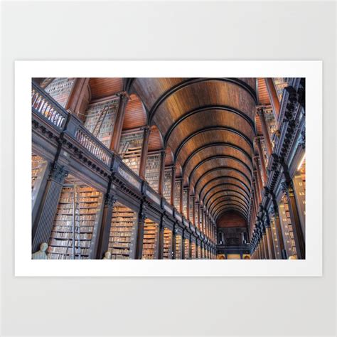 Trinity College Library Art Print by James Byard | Society6