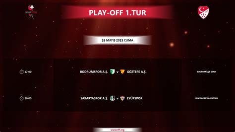 TRT Spor on Twitter 1 Lig de play off 1 Turu maçları 26 Mayıs