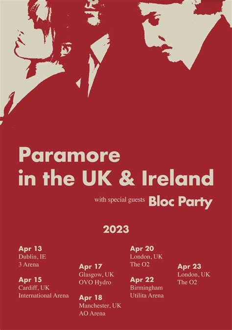 PARAMORE in the UK & Ireland This is Why Tour Poster