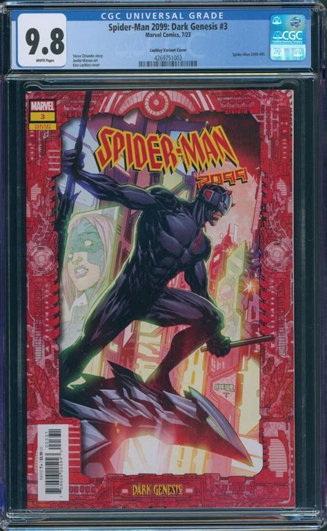 Spider Man 2099 Dark Genesis 3 CGC 9 8 Lashley Daredevil Variant