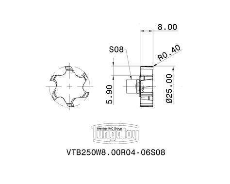 Vtb Vtb W R S Tungaloy Cutting Tools