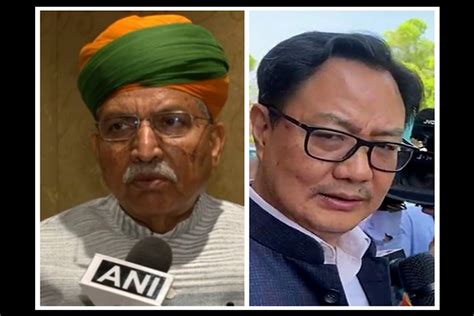 Cabinet Reshuffle Arjun Ram Meghwal Replaces Kiren Rijiju As Union Law