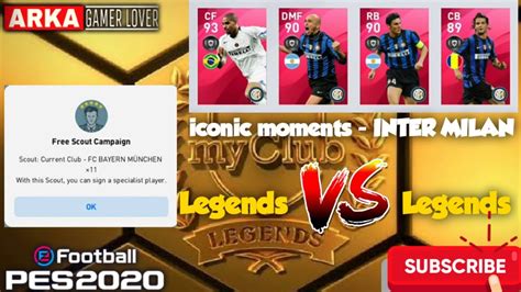 Pes 2020 Mobile Iconic Moments INTER MILAN LEGENDS VS LEGENDS