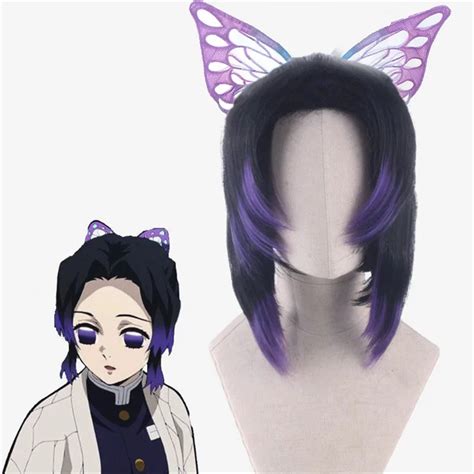 Kochou Shinobu Cosplay Anime Demon Slayer Headwear Clip De Alas De