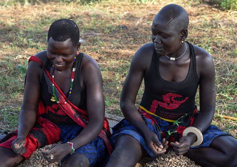 Portrait Of Mundari Tribe Women With Scarifications On The Flickr