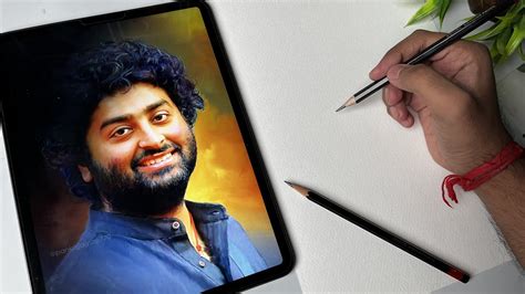 How To Draw Arijit Singh Arijit Singh Drawing Outline Tutorial Youtube