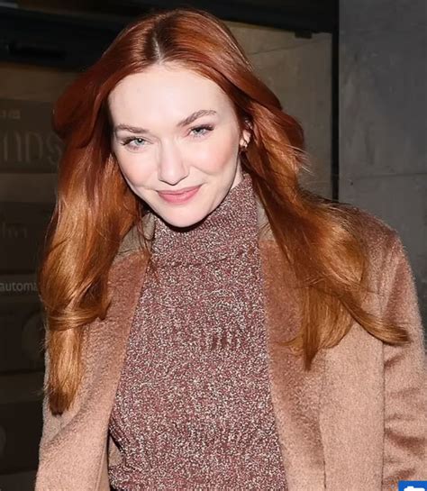 Eleanor Tomlinson Appearance On The One Show 23 Nov 2023 Red Haired