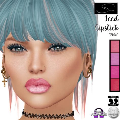 Second Life Marketplace [stellar] Iced Lipstick Pinks Omega