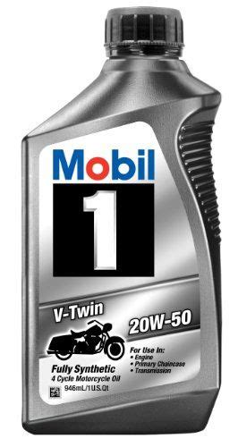 Mobil 1 20w 50 V Twin Motorcycle Motor Oil Car Oil Change Motor Oil