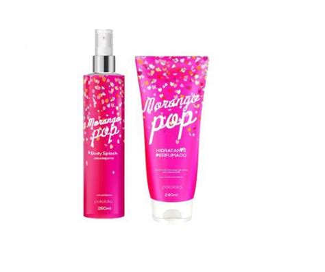 Kit Morango Pop Hidratante Ml Body Splash Ml Pokoloka Cuidados