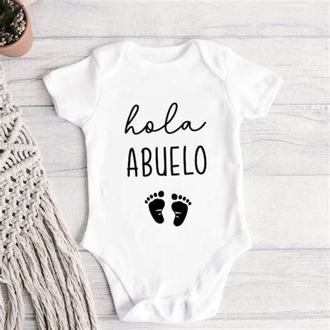 Hola Abuelo Svg Baby Shower Svg Spanish Baby Svg Hola Etsy