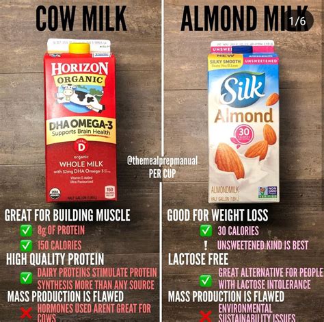 Cow Milk vs. Almond Milk | Milk benefits, Health benefits of almonds, Almond milk benefits