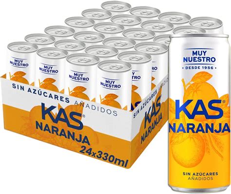 Kas Naranja Zero Refresco Ml Latas Amazon Es Alimentaci N