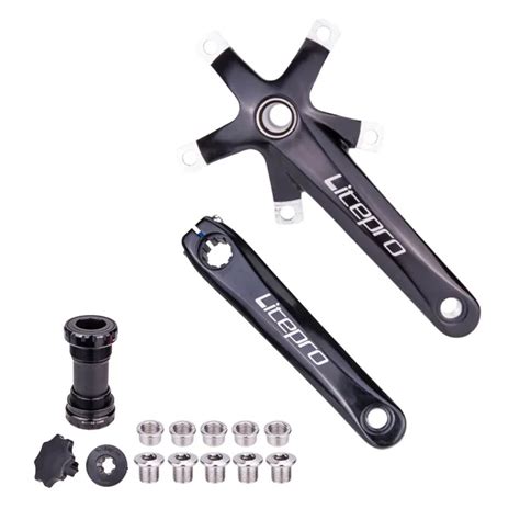 Litepro Crankset Ultra Light Bicycle Folding Bmx Mm Al T Cnc