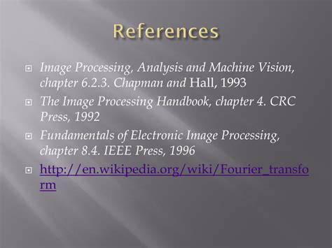 Ppt Fourier Transform And Its Application In Image Processing