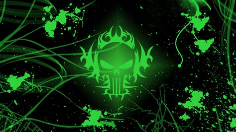 Cool Green Skull Wallpapers